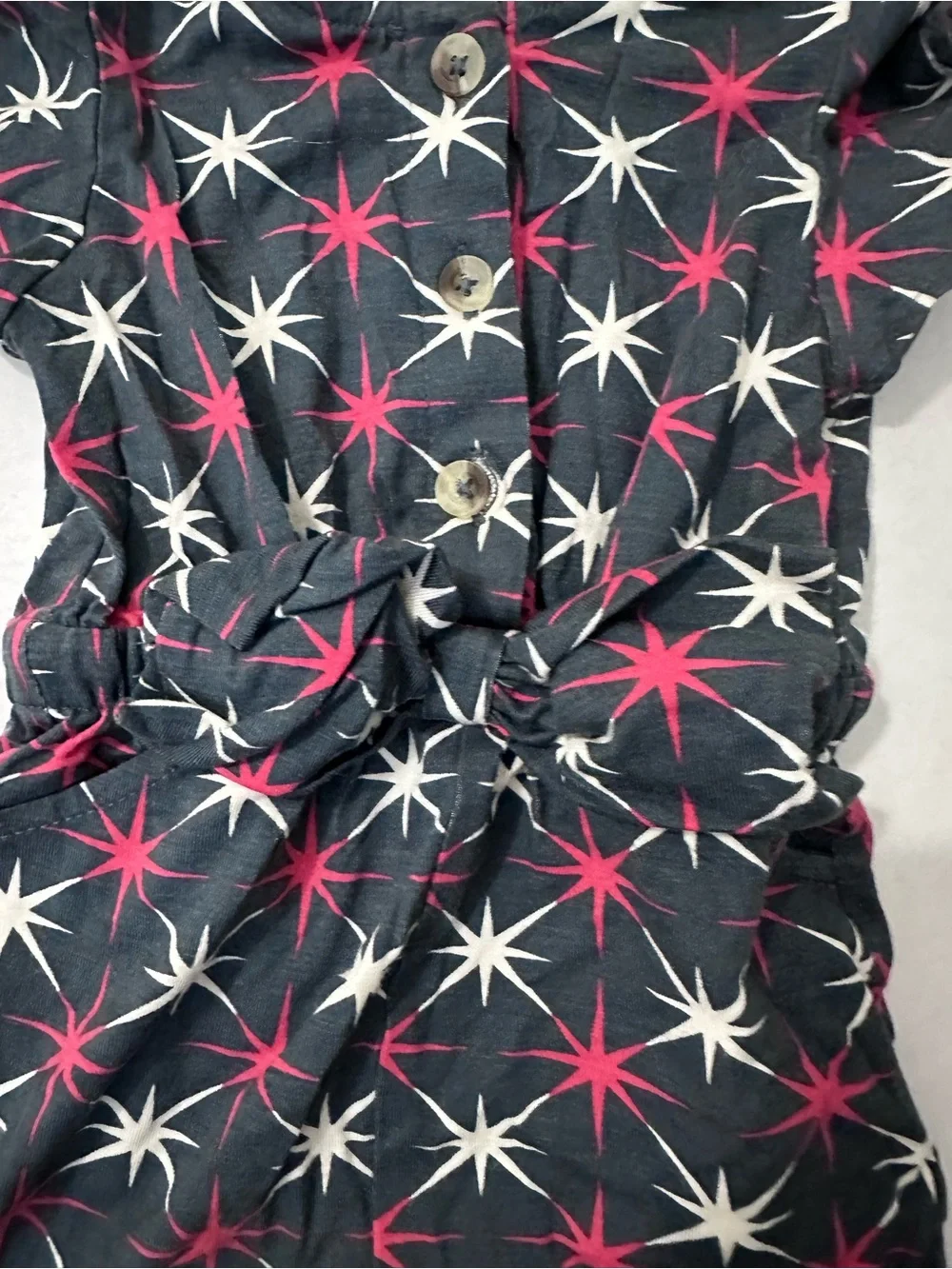 KATE QUINN Bow Waist Shortie in Retro Stars 6-12 Months